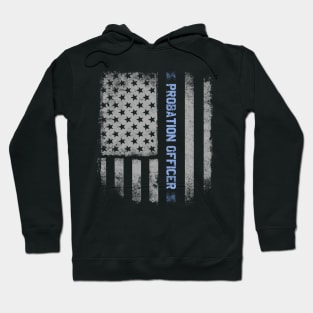 Probation Officer Us Flag Hoodie